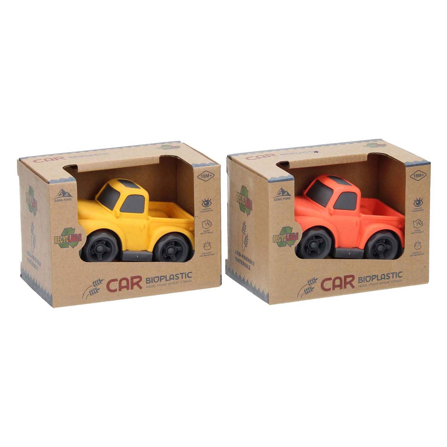 Voiture en bioplastique avec coffre