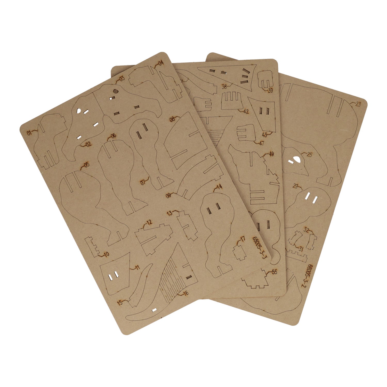 Kit de construction en bois tricératops 3D