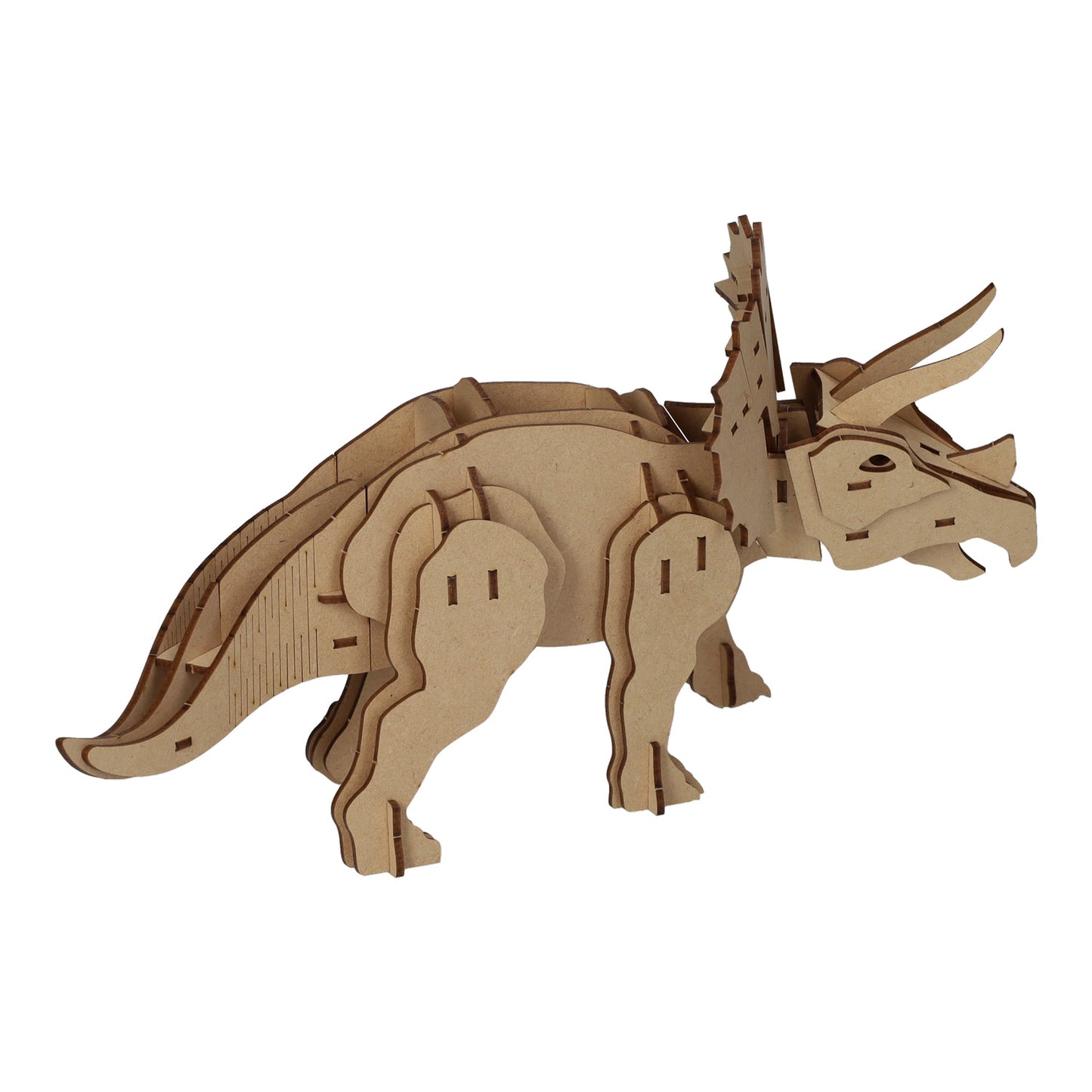 Kit de construction en bois tricératops 3D
