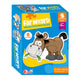 Ferme de puzzle assortie, 6 pcs.