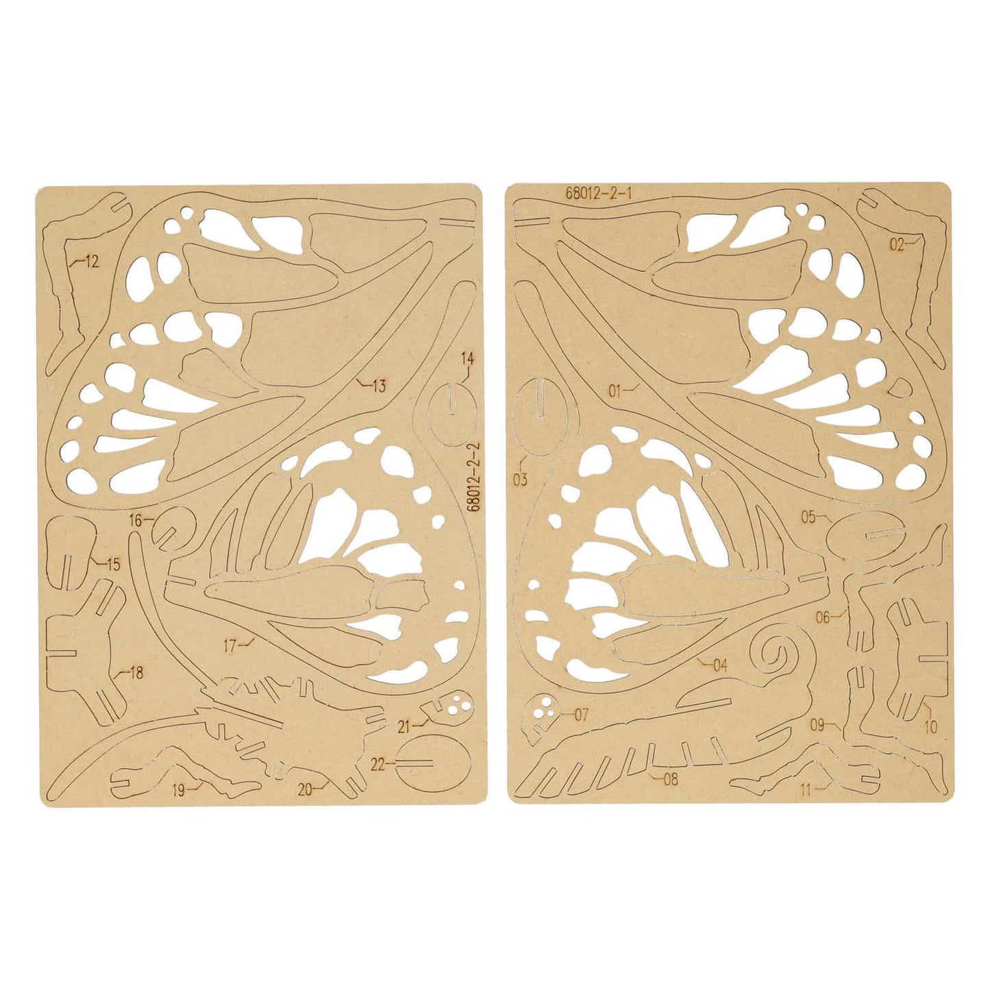 Kit de construction en bois papillon 3D