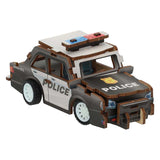 Kit de construction en bois Voiture de police 3D - afbeelding 1