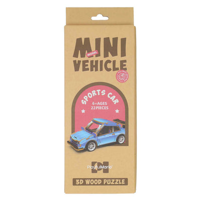 Kit de construction en bois Voiture de sport 3D