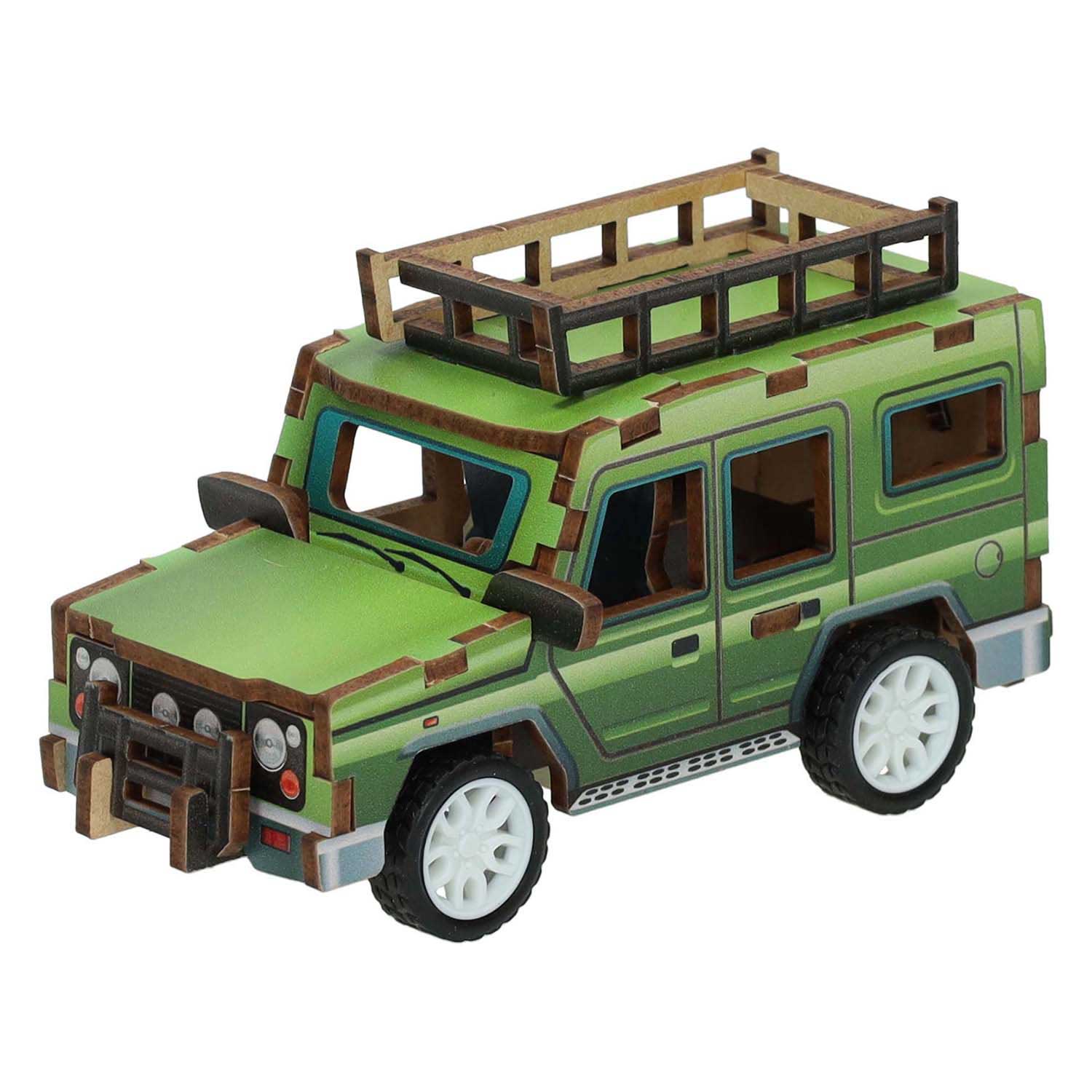 Kit de construction en bois véhicule safari 3D