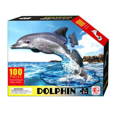 Puzzle en forme de dauphin, 100 pcs.