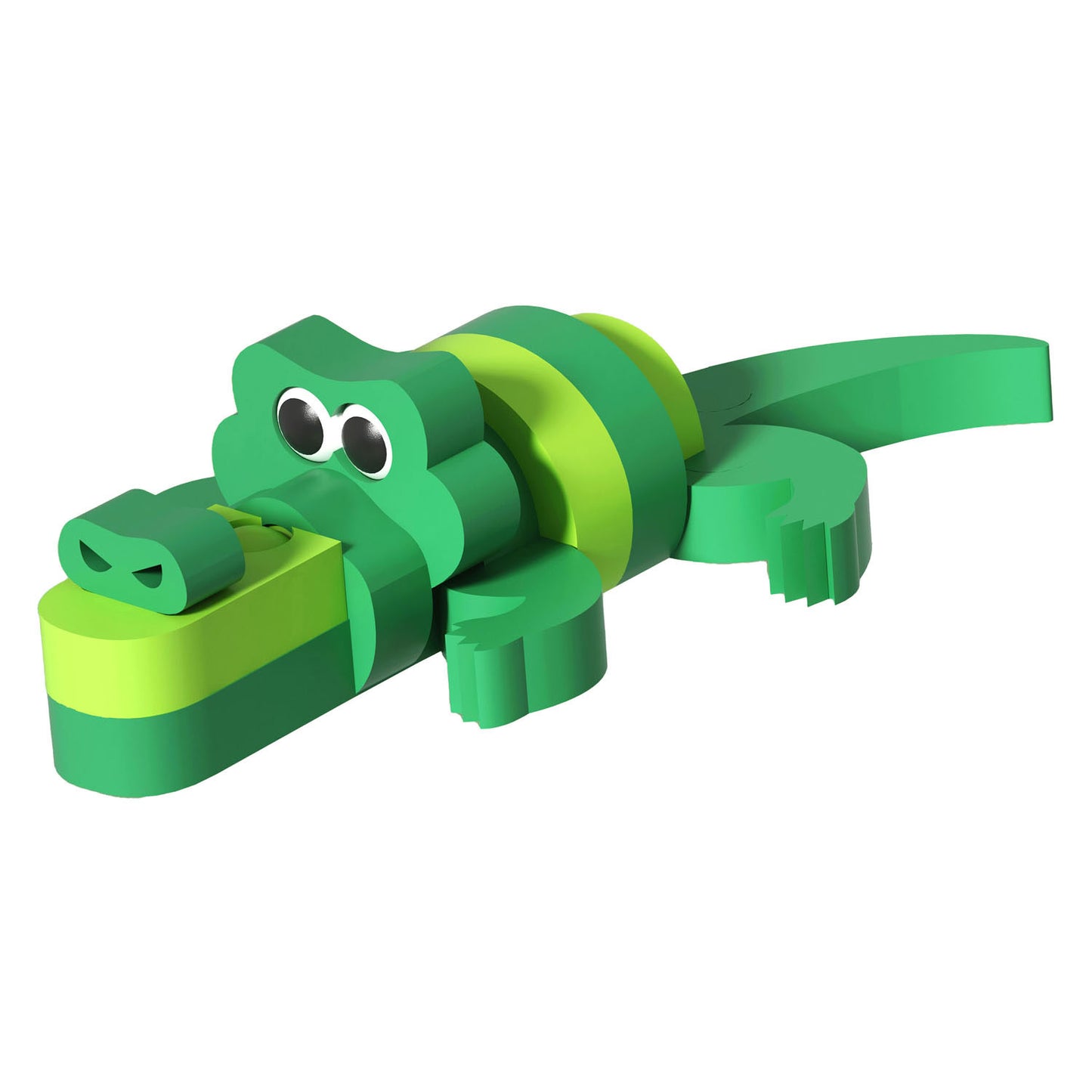 Jeu de construction en mousse crocodile 3D