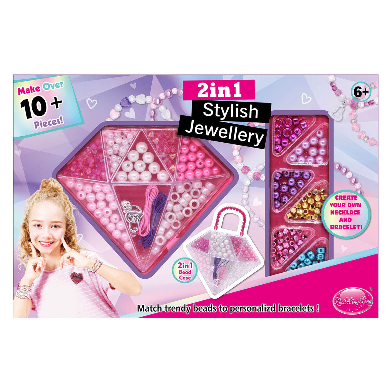 Fabrication de bijoux élégants en diamant 2 en 1