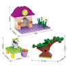 Jeu de construction pour aire de jeux pour chiens - 76 pièces.