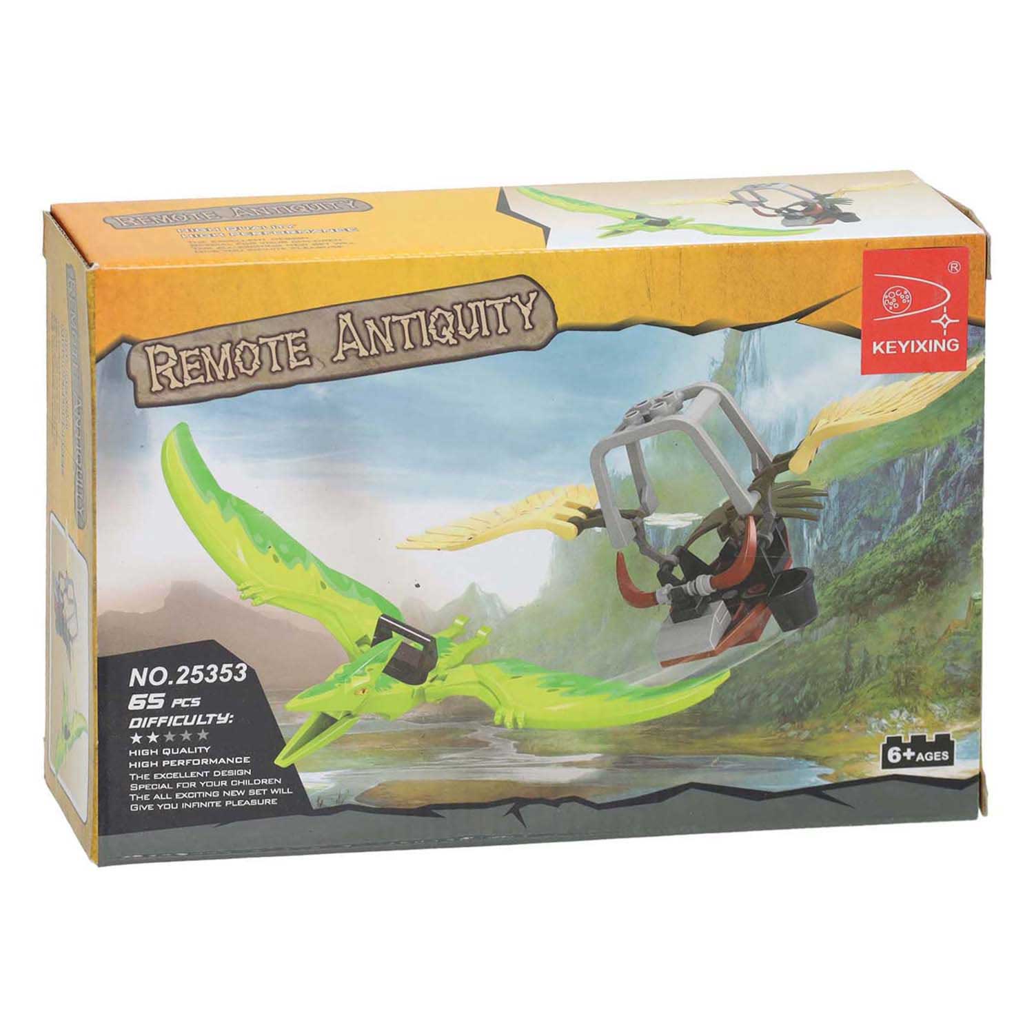 Jeu de construction machine volante dinosaure - 65 pièces.