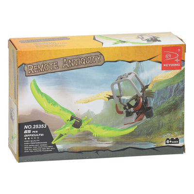 Jeu de construction machine volante dinosaure - 65 pièces.