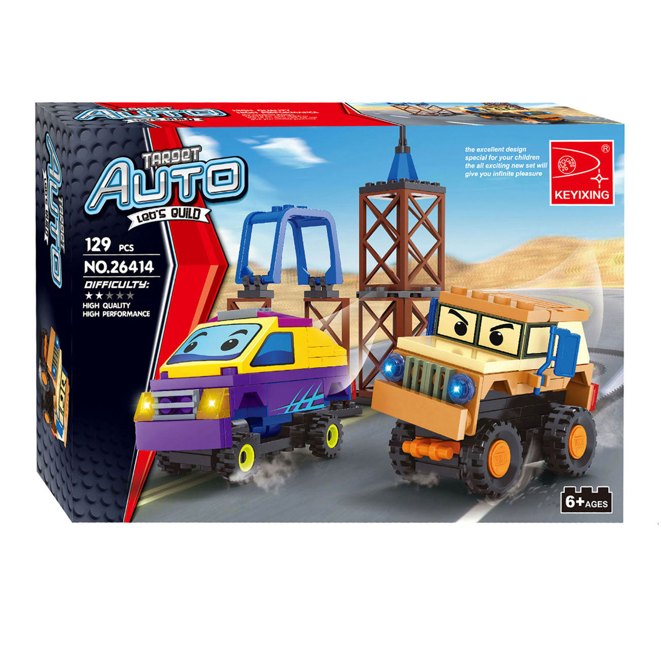 Coffret de construction automobile - 129 pièces.