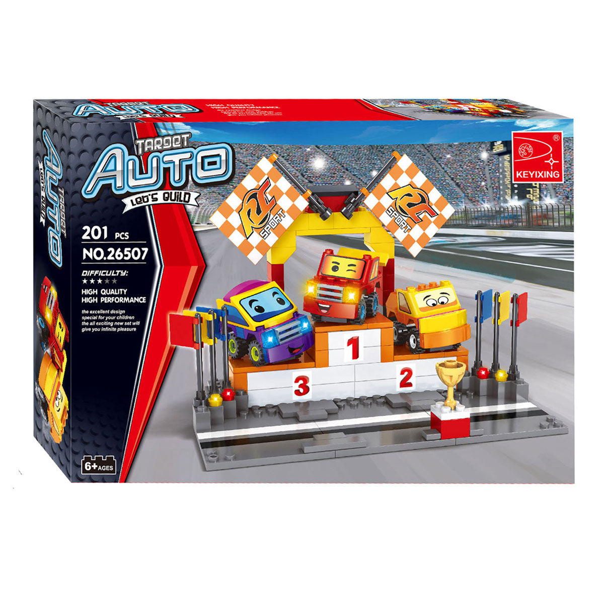 Coffret de construction automobile - 201 pcs.