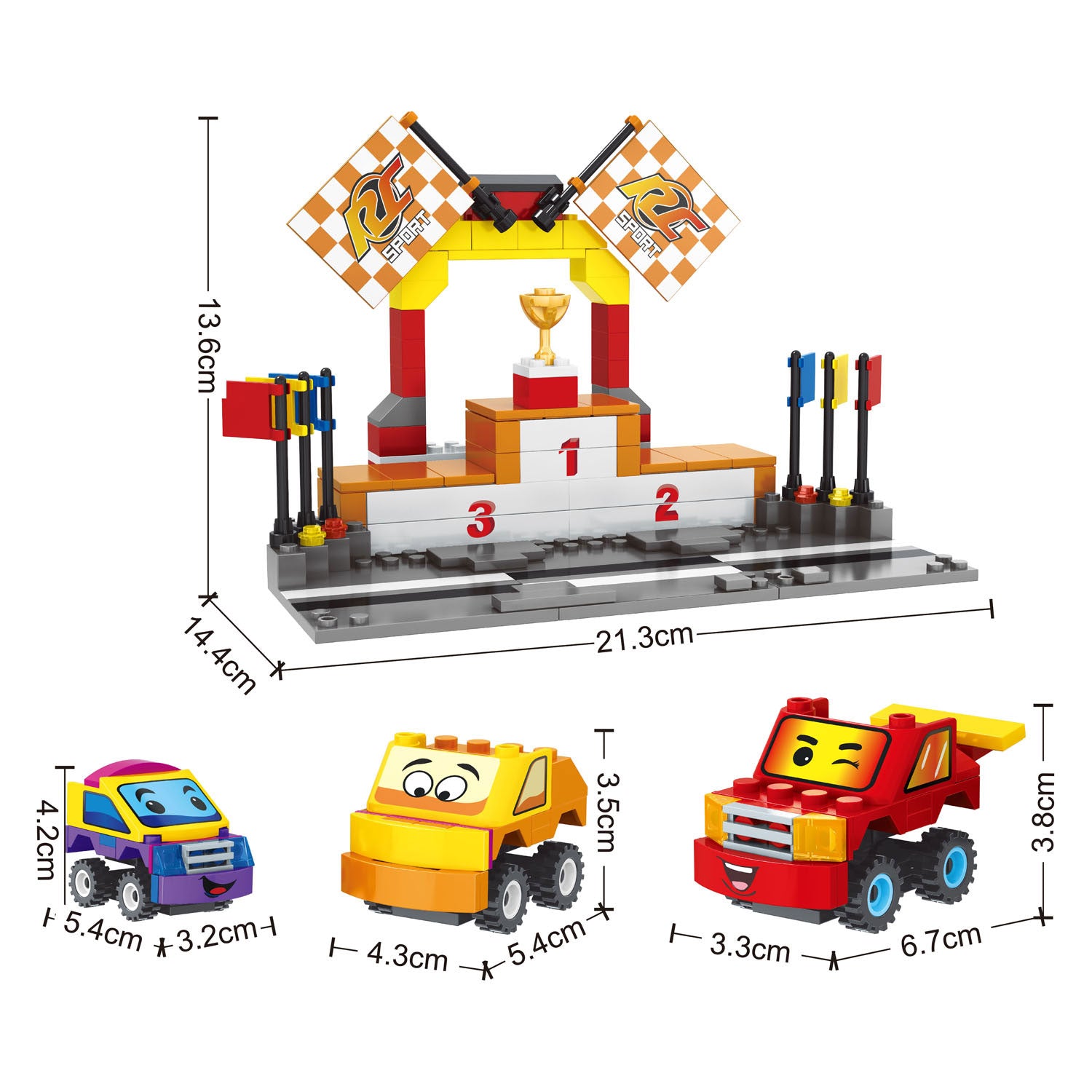 Coffret de construction automobile - 201 pcs.