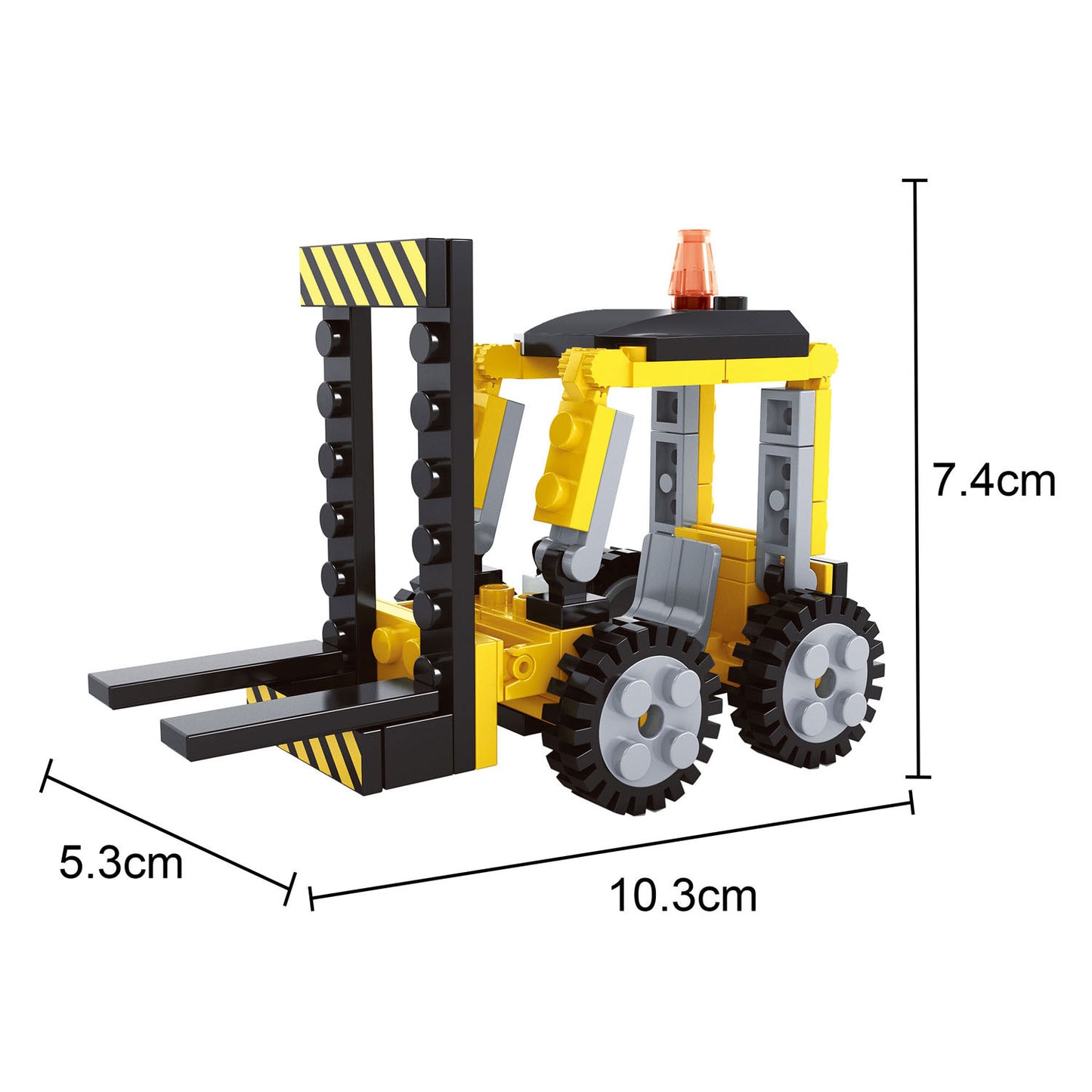Kit de construction pour chariot élévateur - 74 pièces.
