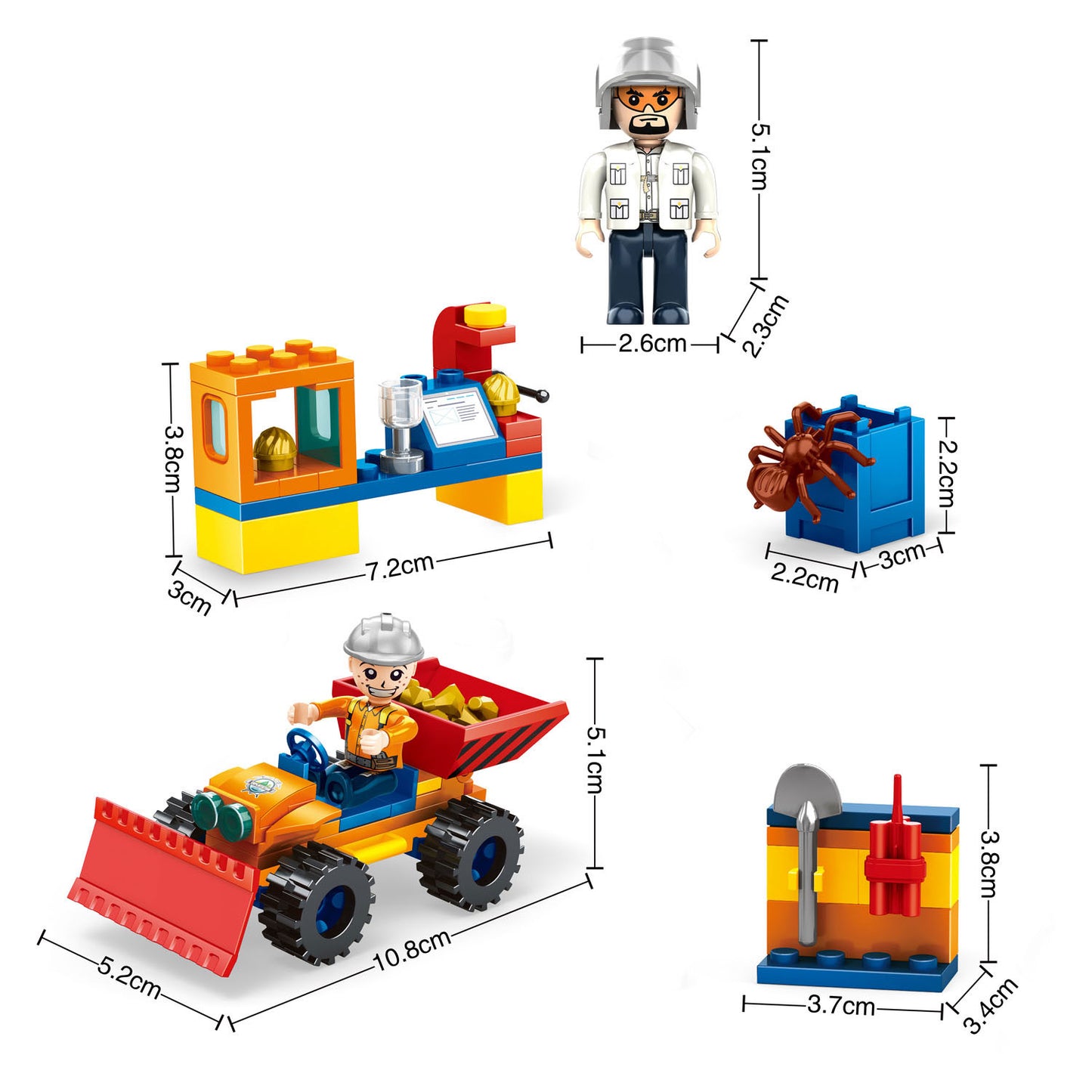 Jeu de construction à l'orpaillage - 104 pcs.