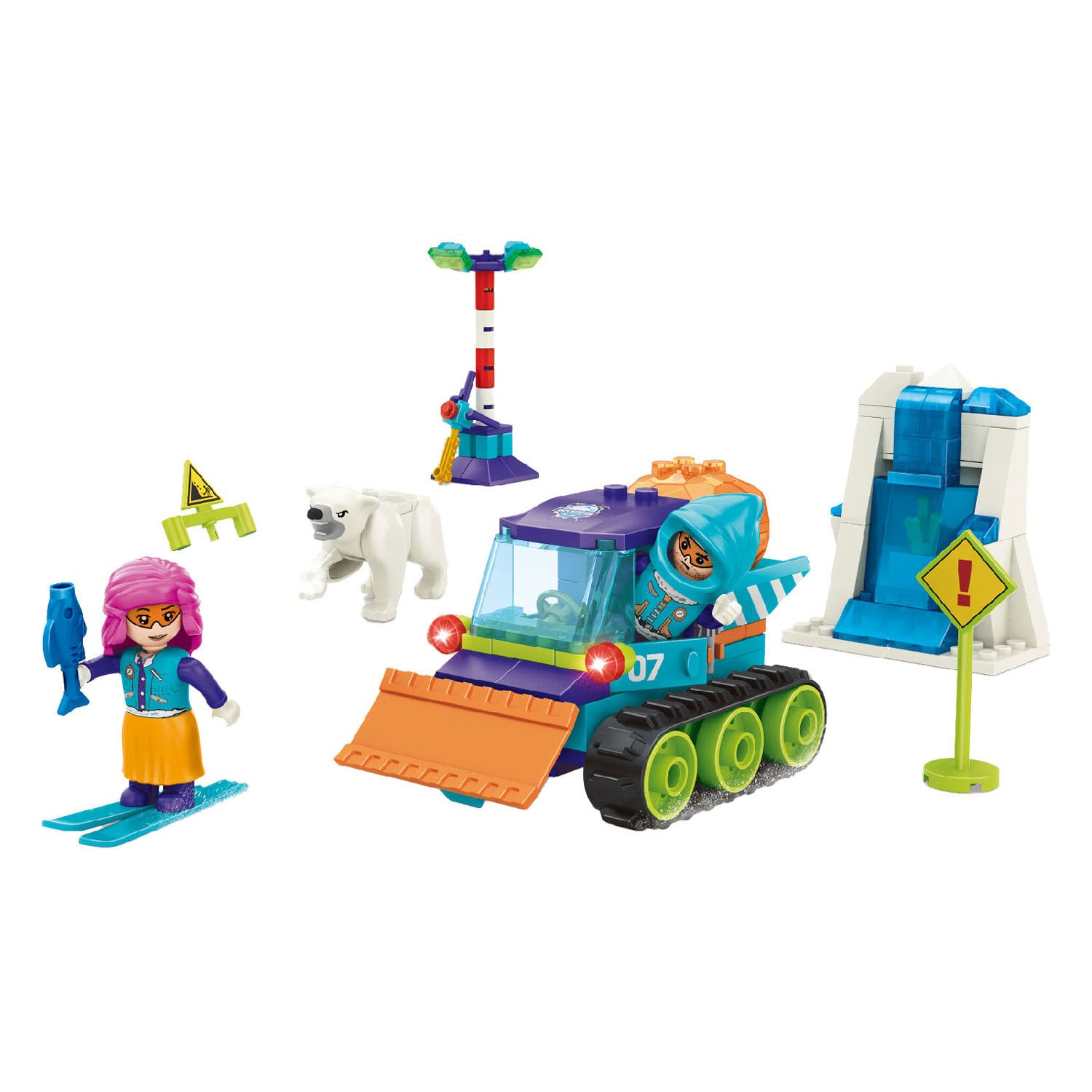Jeu de construction mission polaire ours polaire - 163 pcs.