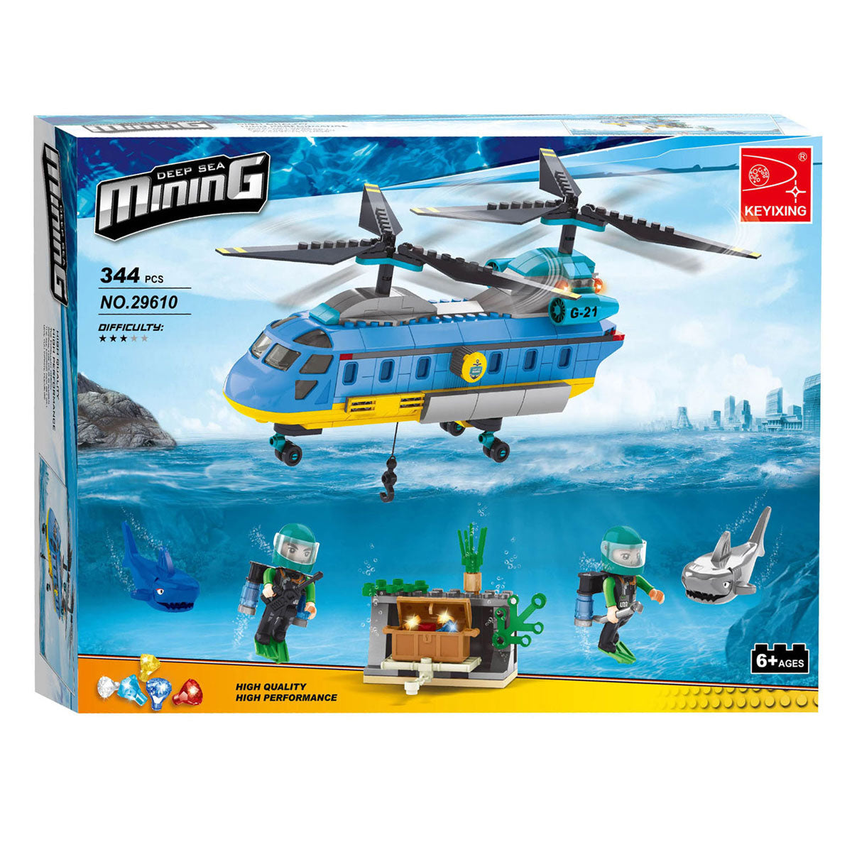 Jeu de construction mission polaire mission sous-marine - 344 pcs.