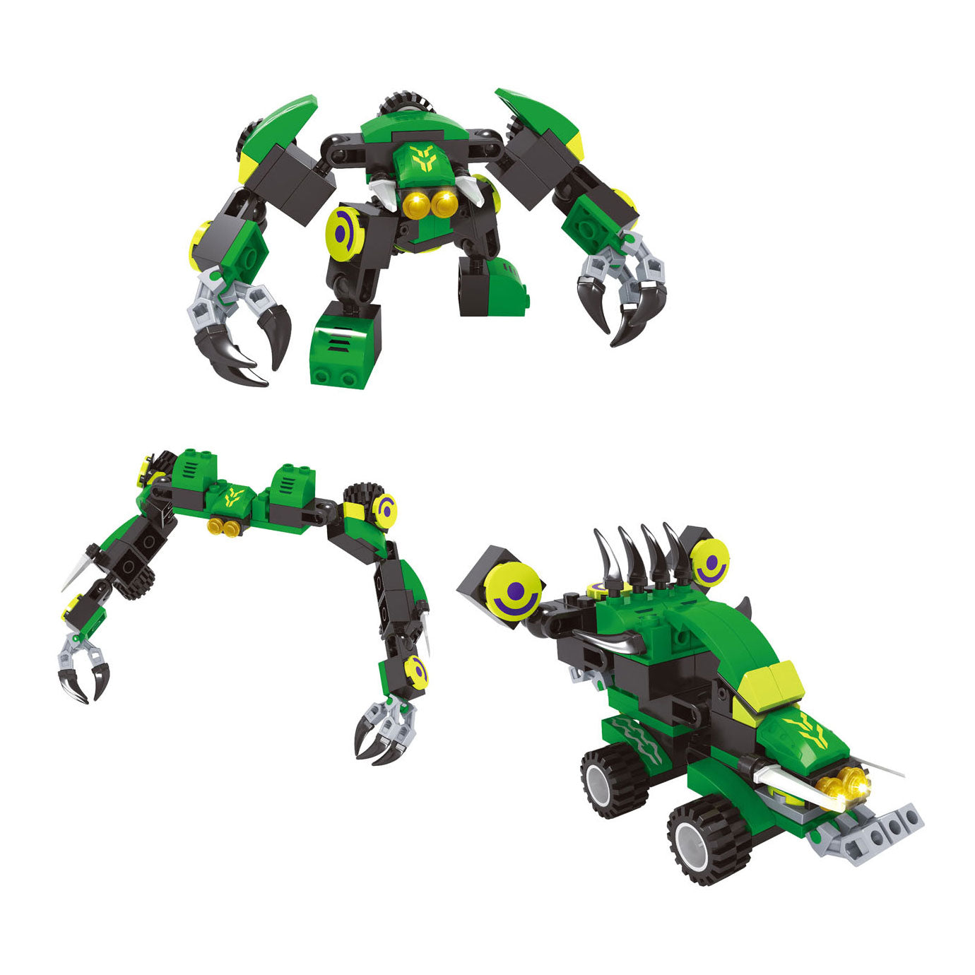 Jeu de construction Titan Transform Green - 76 pièces.