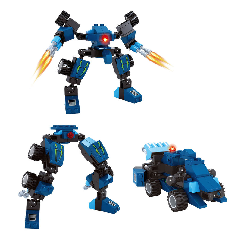 Jeu de construction Titan Transform Blue - 71 pièces.
