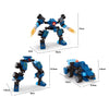 Jeu de construction Titan Transform Blue - 71 pièces.