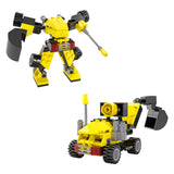 Kit de construction pelle robot transformable - 82 pcs. - afbeelding 1