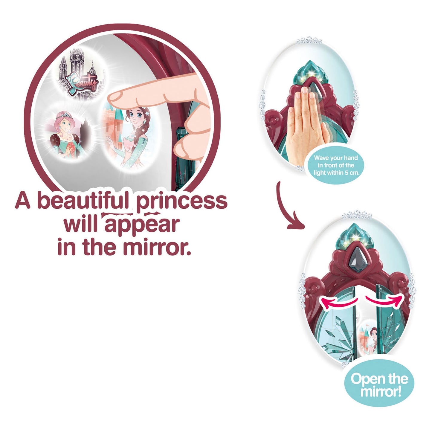 Miroir magique de coiffeuse Ty