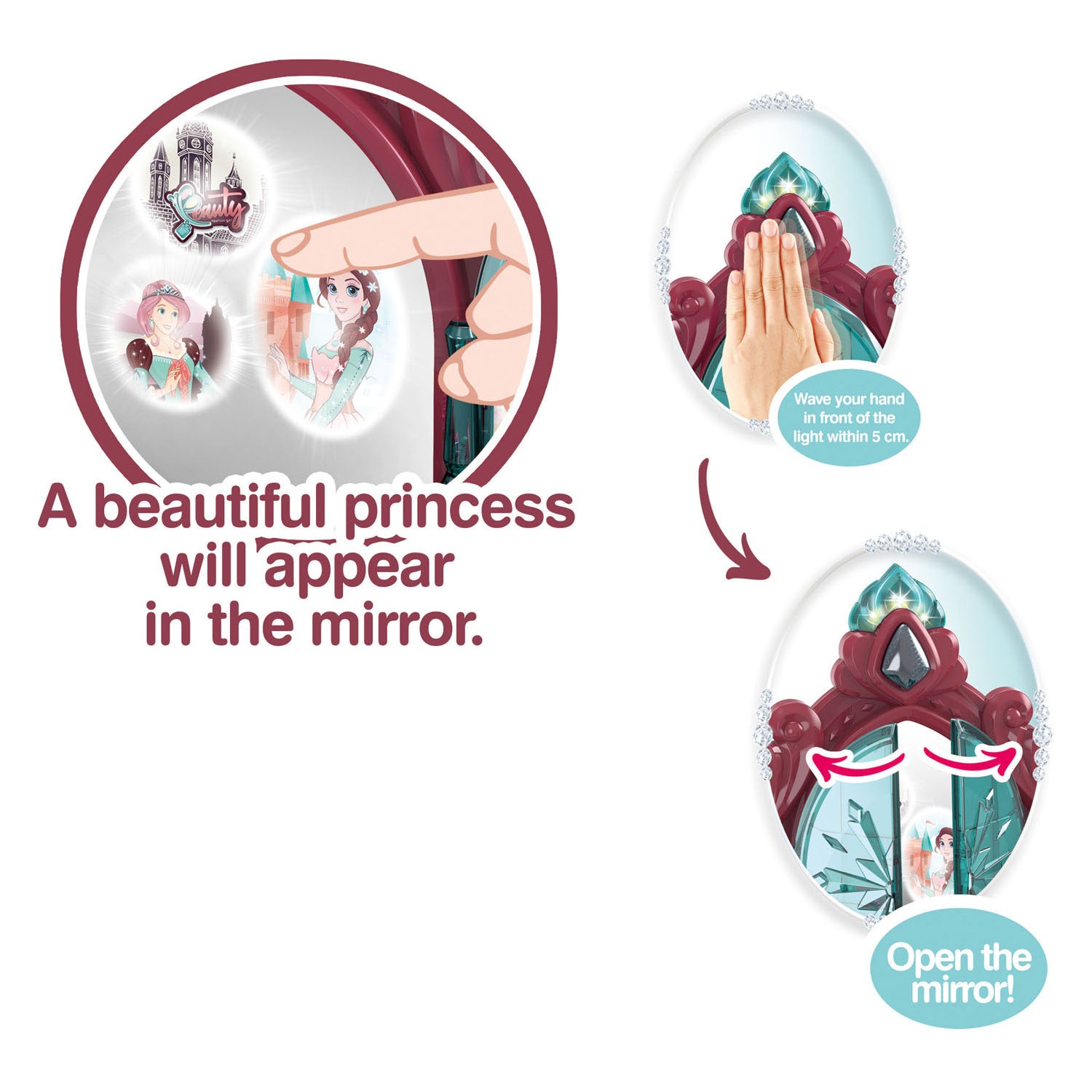 Miroir magique de coiffeuse Ty