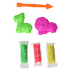 Set d'argile avec 2 formes d'animaux et 1 outil
