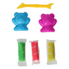 Set d'argile avec 2 formes d'animaux et 1 outil