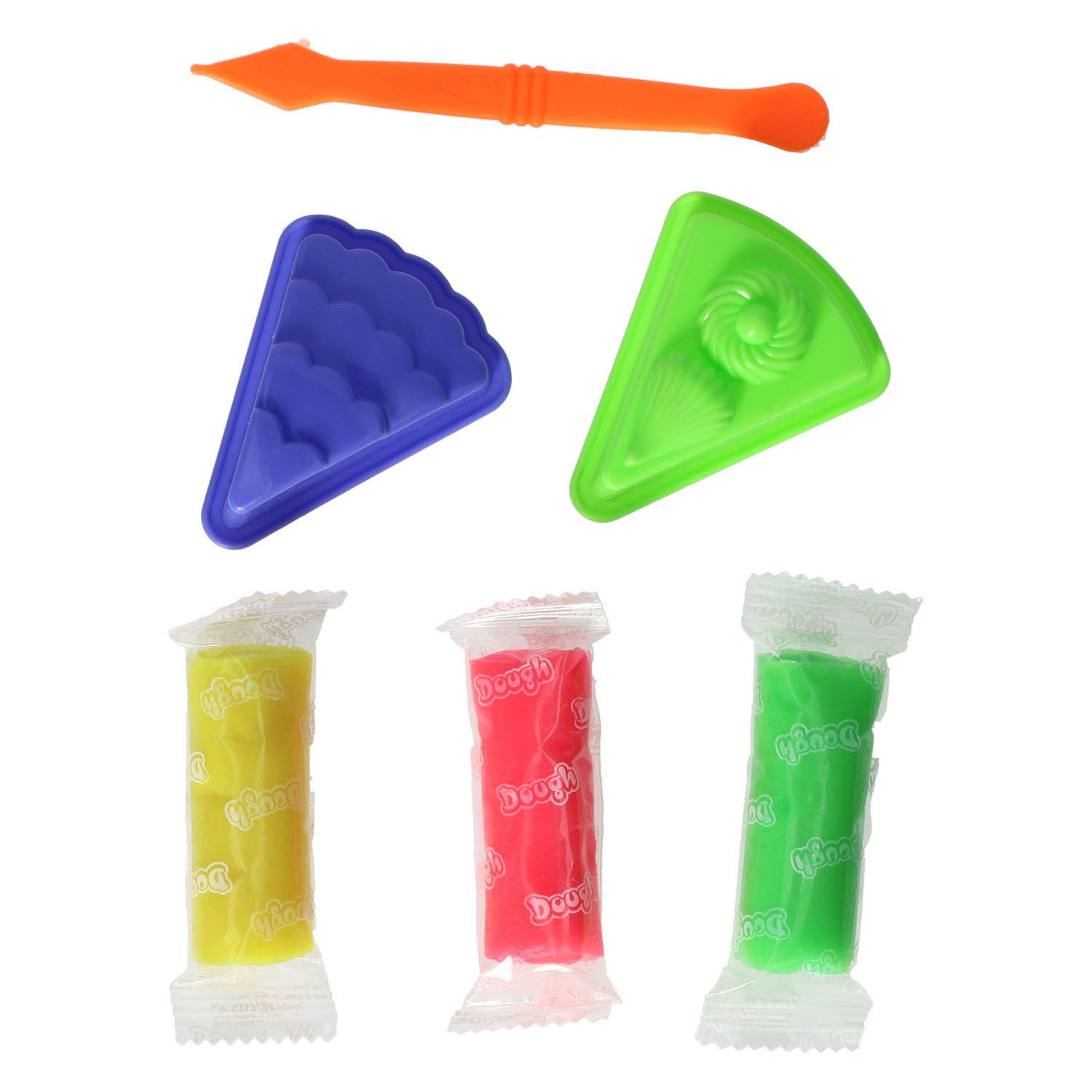 Coffret en argile avec 2 moules à dessert et outils - 3 couleurs d'argile