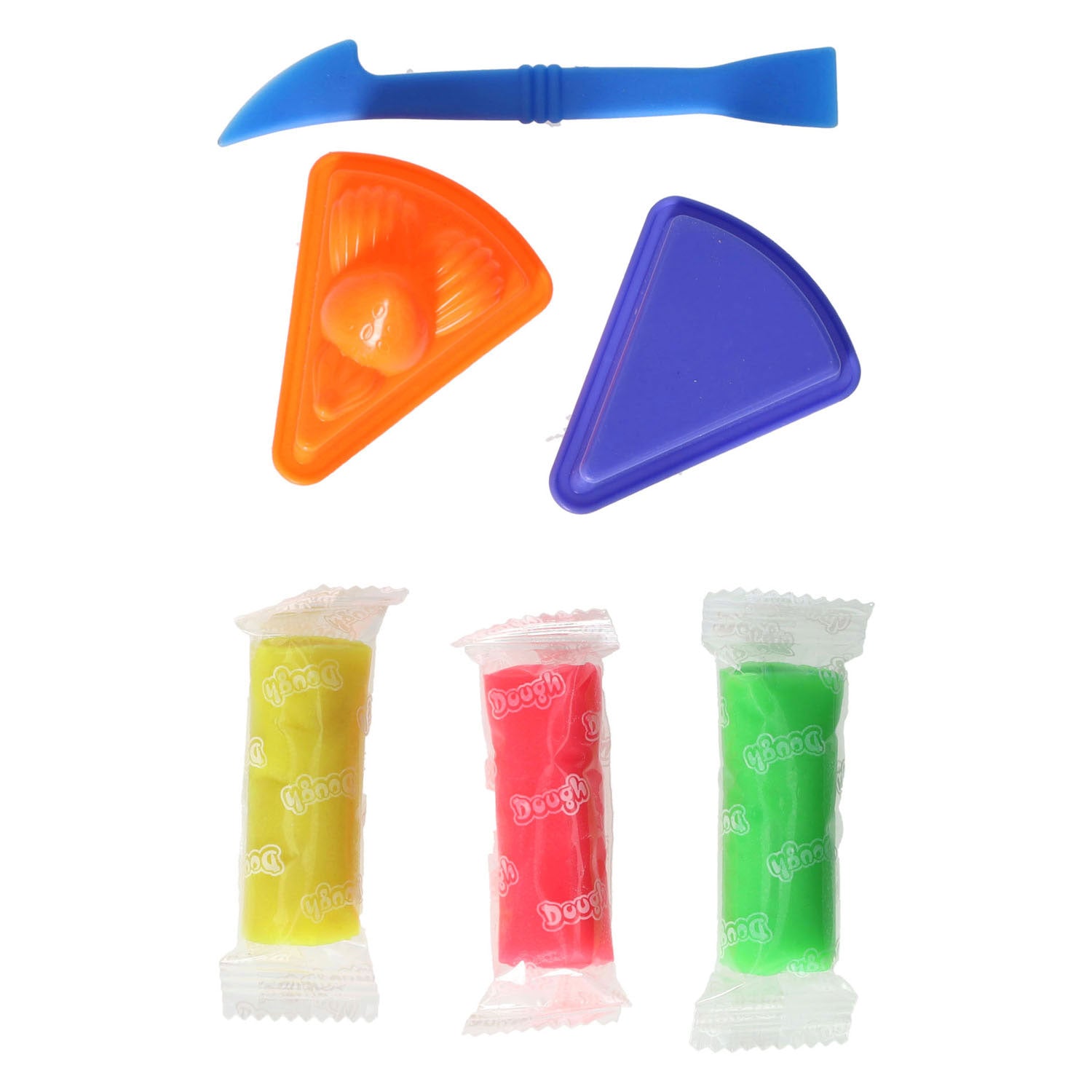 Coffret en argile avec 2 moules à dessert et outils - 3 couleurs d'argile