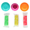Ensemble de pâte à glace pour faire de la crème glacée - 3 couleurs d'argile - 6 pcs.