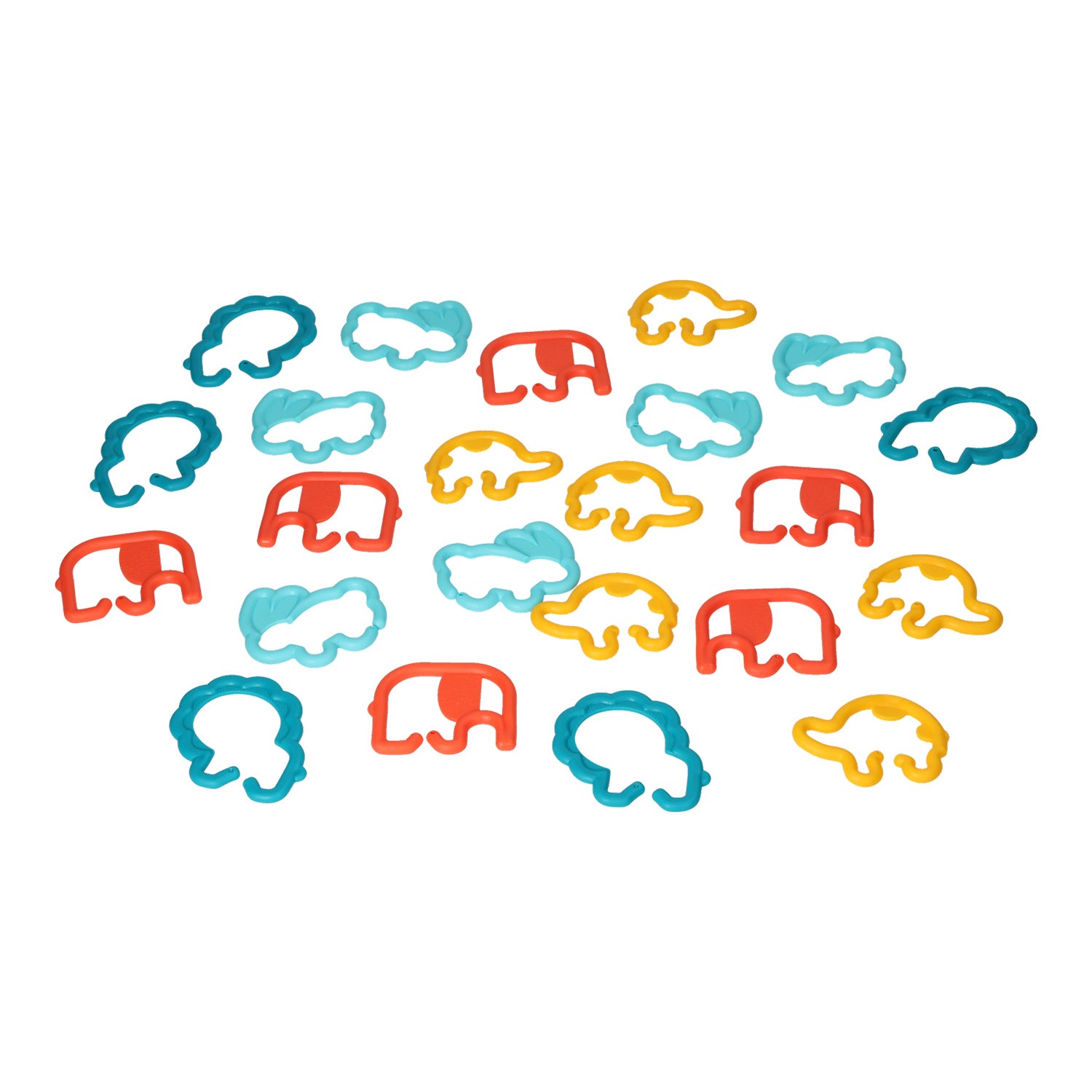 Chaîne à maillons animaux, 24 pcs.