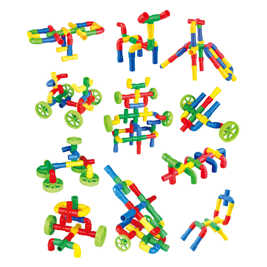 Roues en tube de construction, 72 pcs.