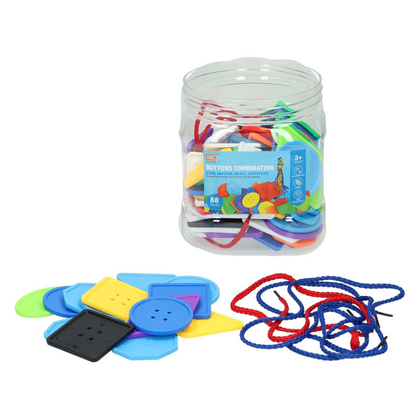 Boutons dentelle en boîte, 88 pcs.
