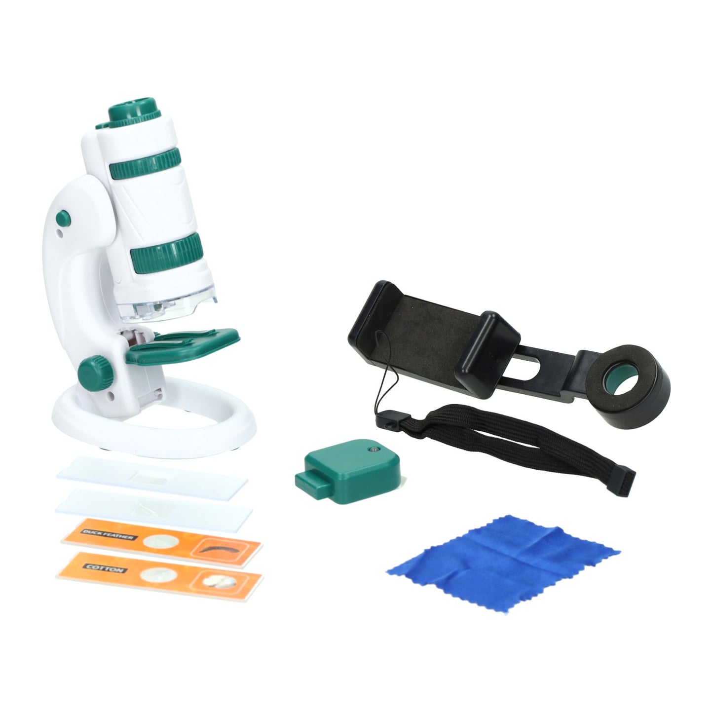 Ensemble de microscope vert