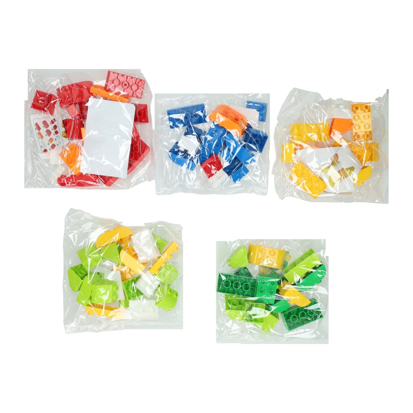 Jeu de construction Dino en blocs dans une boîte de rangement - 84 pièces.