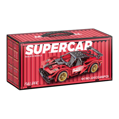Jeu de blocs de construction voiture de sport à tirer - 488 pcs.