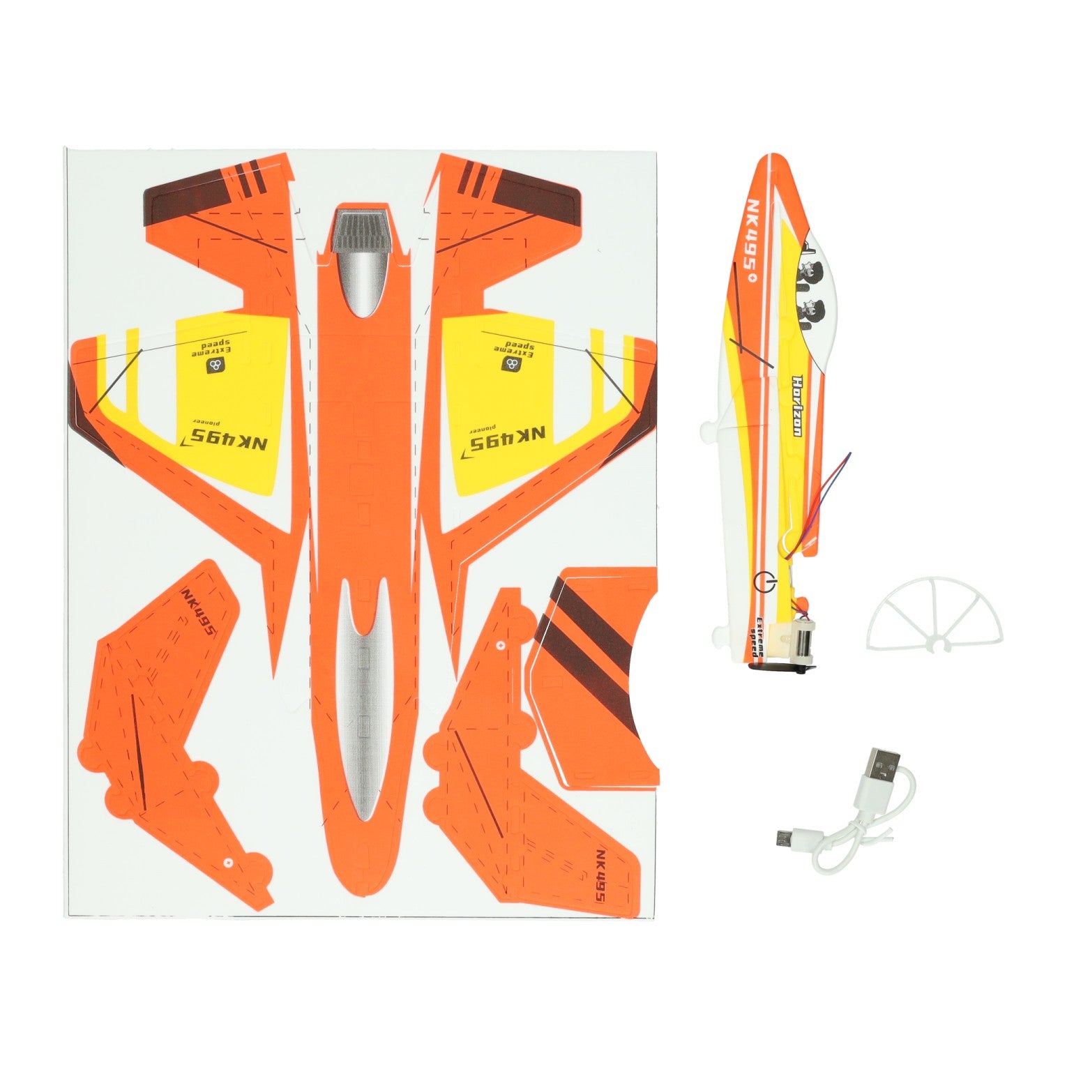 Jeu de construction d'avion avec hélice fonctionnelle