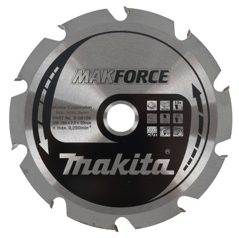 Accessoires Makita lame de scie circulaire bois 355x30x3,0 60t 20g - b-08545