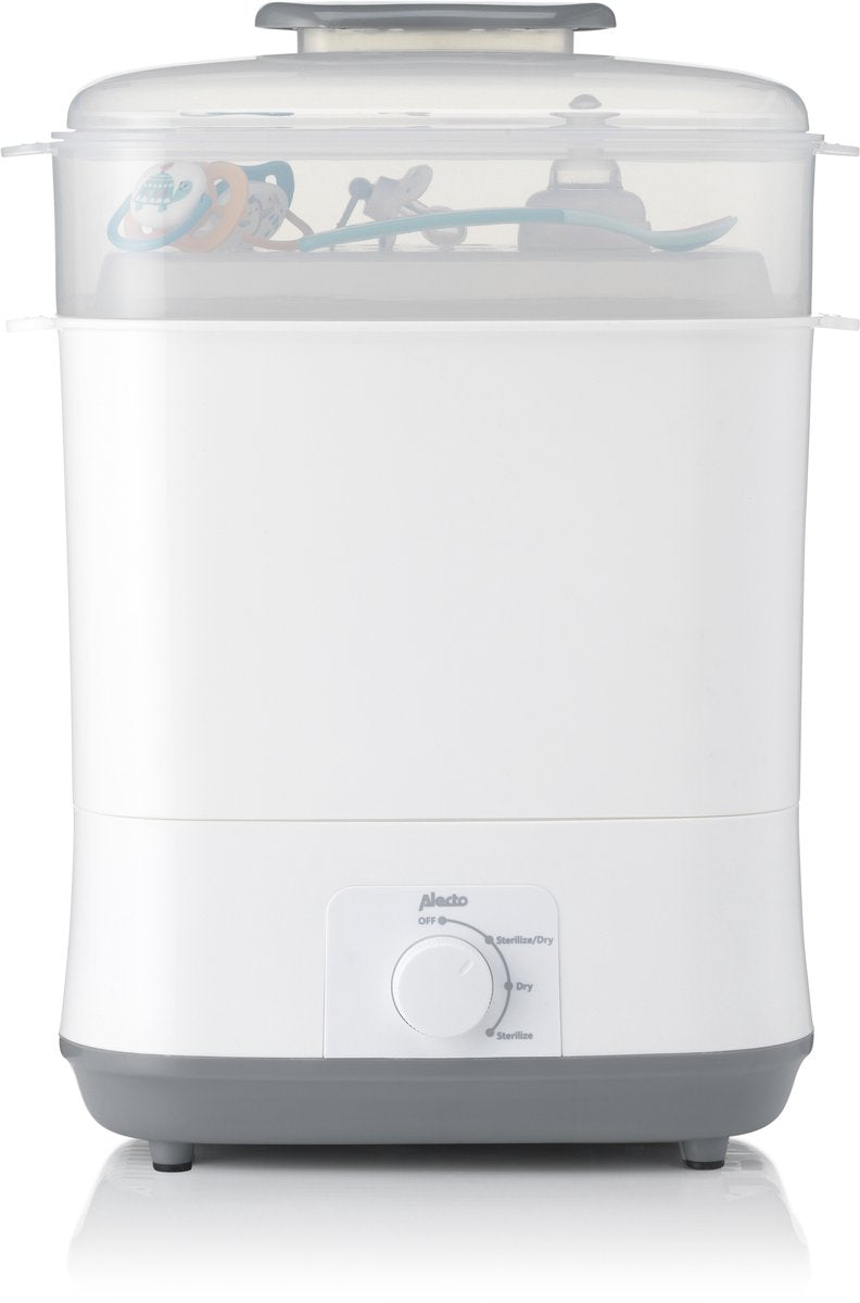Alecto bf55 - stérilisateur électrique à vapeur avec fonction de séchage - blanc