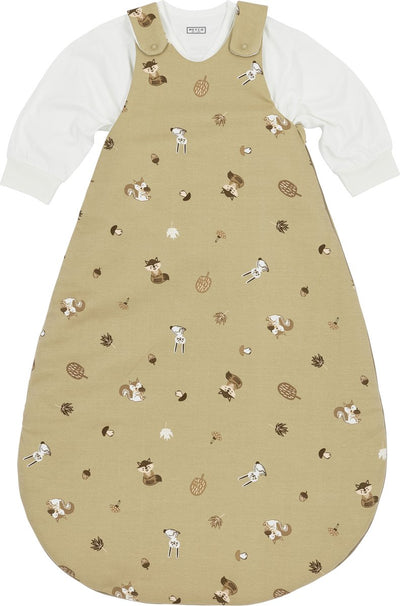 Meyco bébé animaux de la forêt gigoteuse ronde deux pièces - sable - 62 68 - 2,5 tog