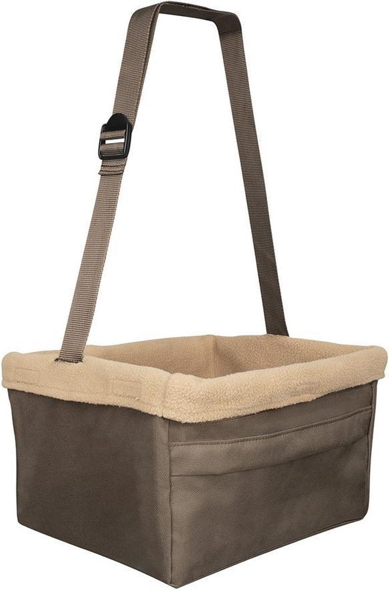 Petsafe happy ride rehausseur - siège auto pour petits chiens - rehausseur pour voiture - disponible en 3 tailles - couleur marron - moyen