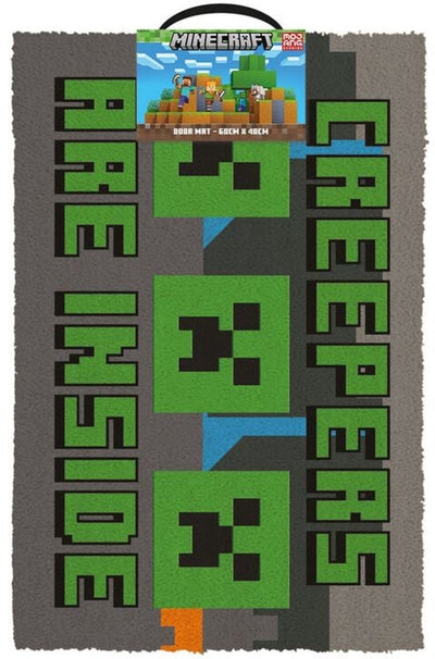 Les creepers Minecraft sont à l'intérieur d'un paillasson unisexe - multicolore - standard