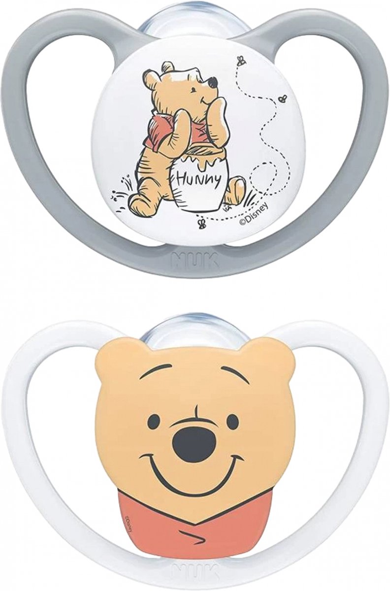 Nuk space disney baby 2 sucettes en silicone 0-6 mois