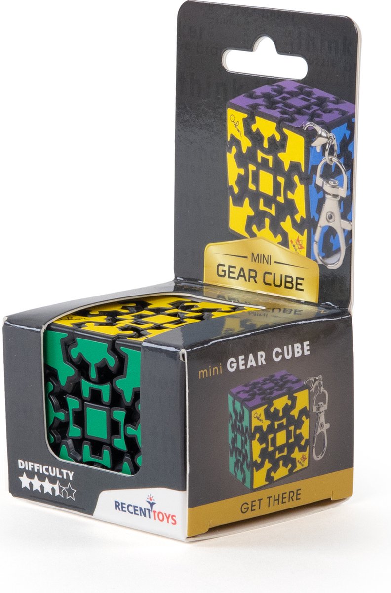Jouets récents puzzle mini gear cube porte-clés - jeu d'adresse.
