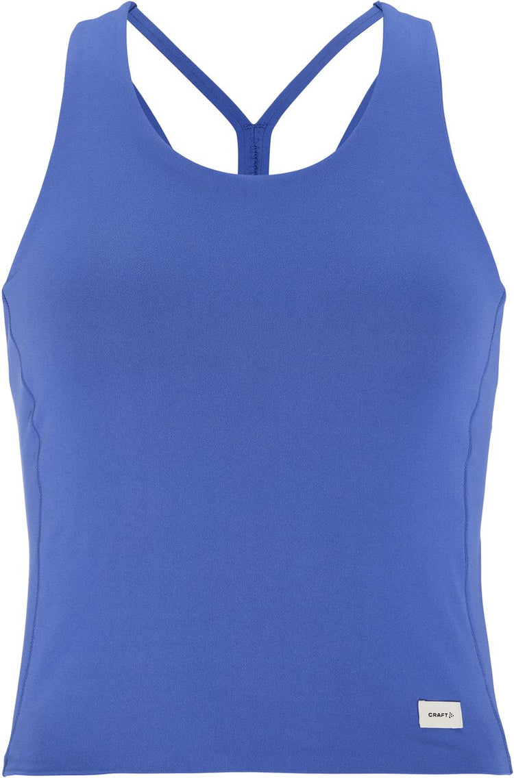 Craft collective cropped singlet w chemise de sport femme - bleu