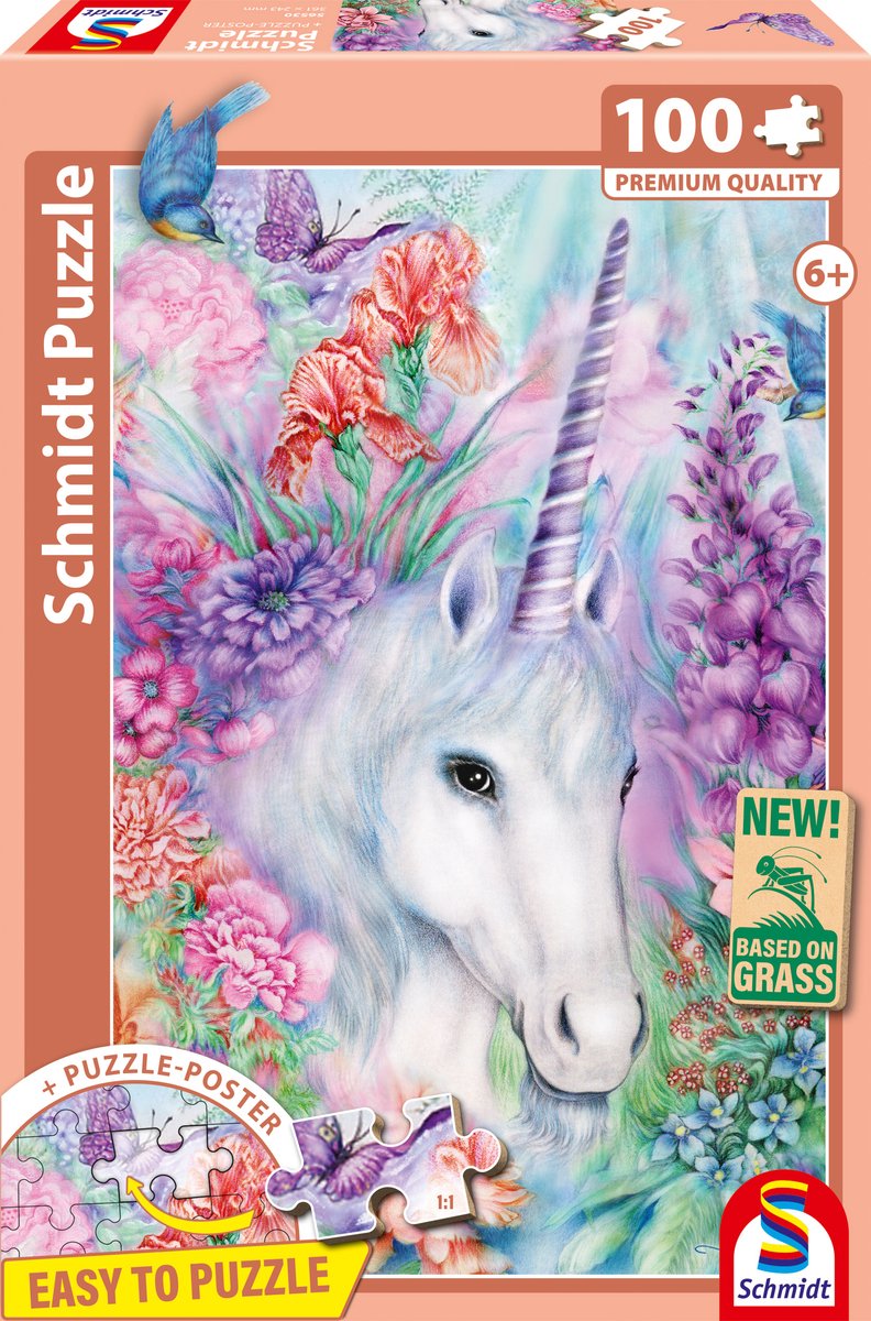 Schmidt - puzzle - douce licorne beauté - 100 pièces - enfants - à partir de 6 ans