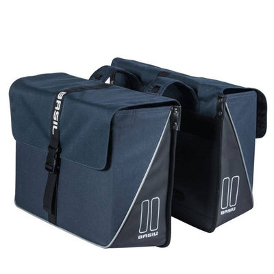 Basil Forte sacoche double pour vélo, hydrofuge, bleu marine noir, 35L