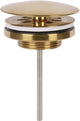 Bouchon de vidange Differnz or mat - toujours ouvert - ø 72 mm - avec vis